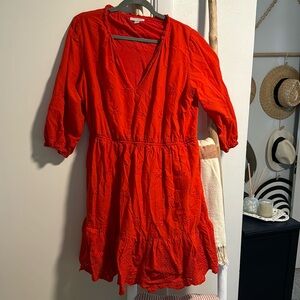Red Flared Dress